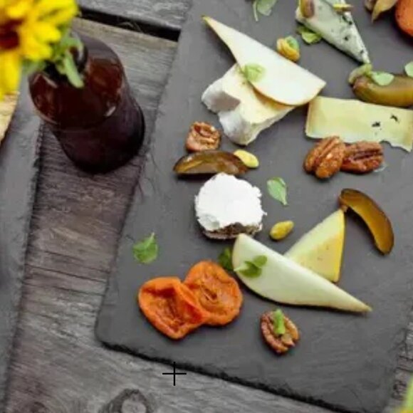 Brooklyn Slate Co. Cheese or Charcuterie Board Gray Rustic Stone 12" x 7" NWT - Picture 1 of 5